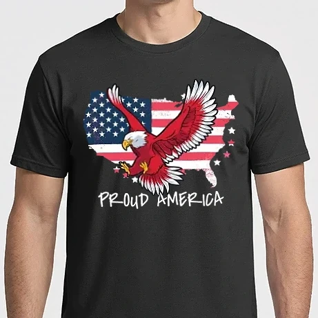 Férfi Imperial póló - Büszke Amerika