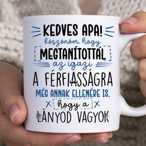 Fehér bögre - Apja lánya