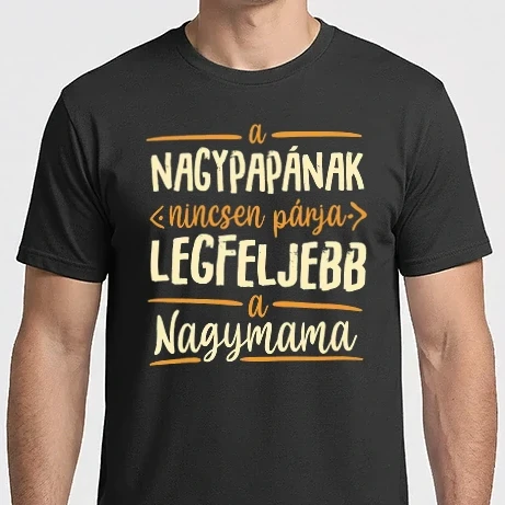 Férfi Imperial póló - Papa párja Mama