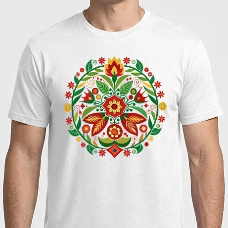 Férfi Imperial póló - Magyaros virág motívum