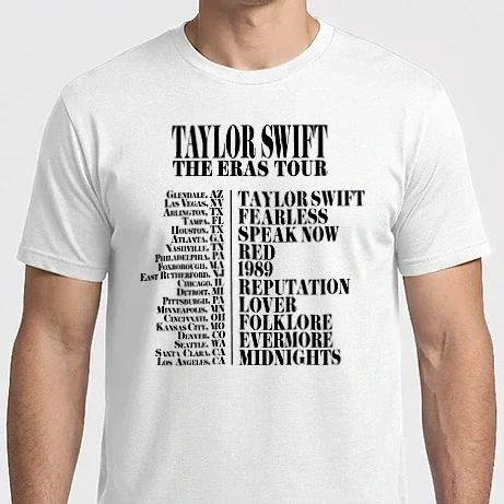 Férfi Imperial póló - Taylor Swift Eras tour back