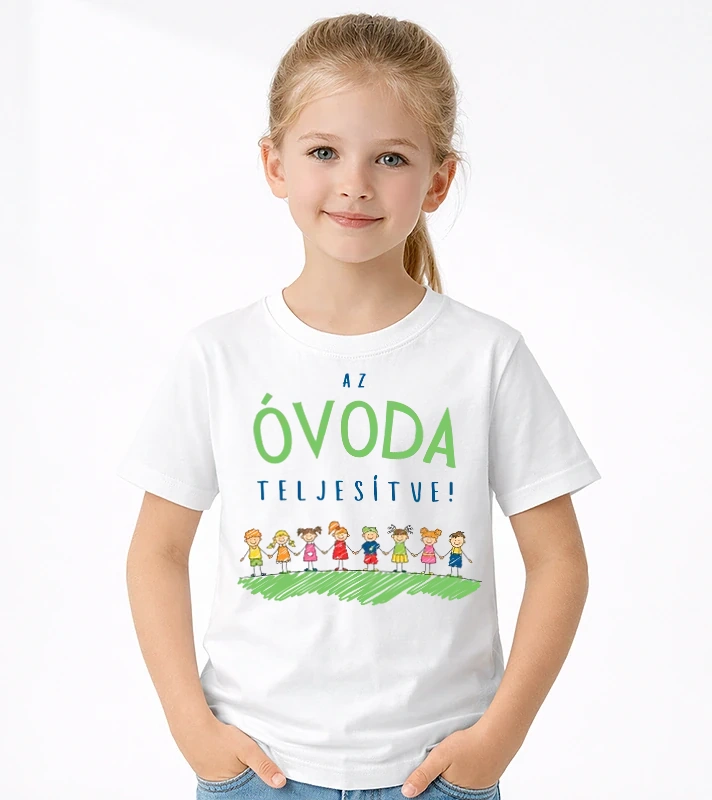 Óvoda teljesítve – Uniszex gyerek Póló
