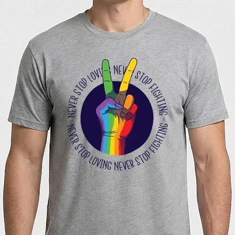 Férfi Imperial póló - Peace Hand Pride