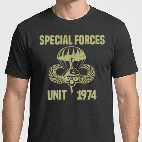 Férfi Imperial póló - Special Forces Unit 1974