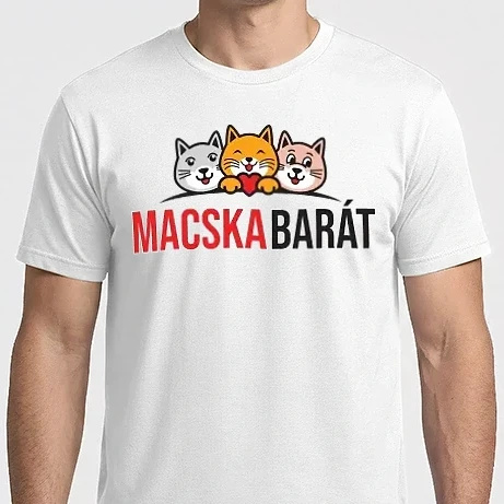 Férfi Imperial póló - Vagány cica barát póló - Mutasd meg szereteted a macskák iránt