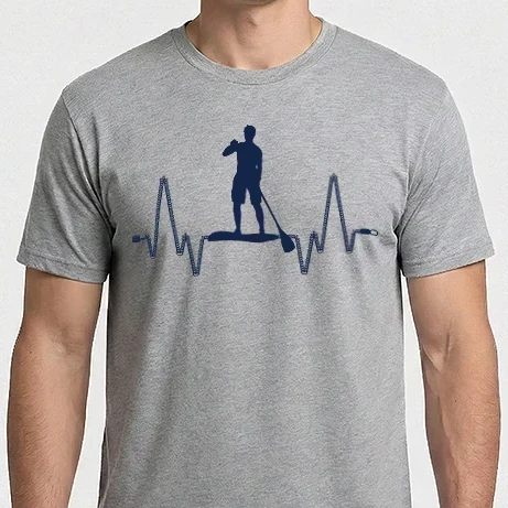 Férfi Imperial póló - Paddle Surf Heartbeat