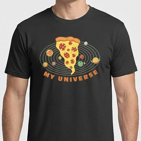 Férfi Imperial póló - Pizza univerzum