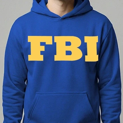 Férfi kapucnis pulóver - FBI