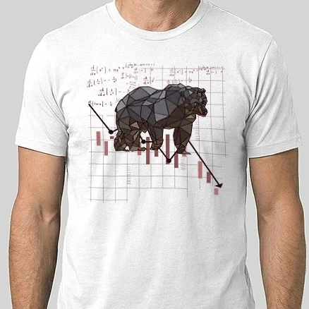 Férfi Alap póló - Polygonal Bear