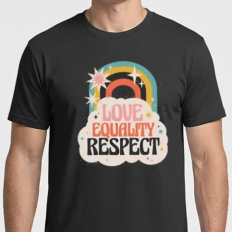 Férfi Imperial póló - Love equality respect