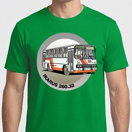 Férfi Imperial póló - Ikarus 260 busz (körben)