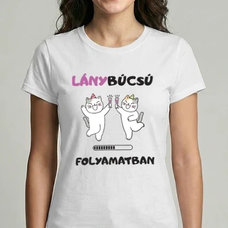 Női Imperial póló - Lánybúcsú folyamatban - ivó cicák