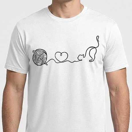 Férfi Imperial póló - Horgolás cica szerelem