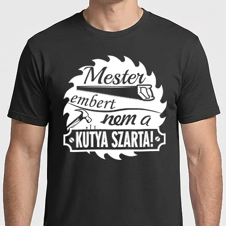 Férfi Imperial póló - Mester ember(fehér)