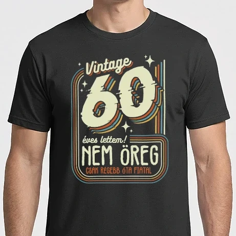 Férfi Imperial póló - Régebb óta fiatal 60 éves