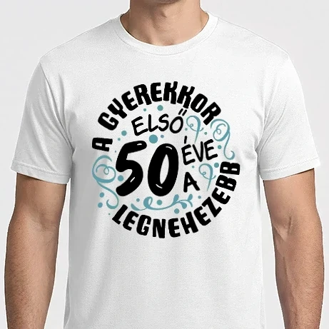 Férfi Imperial póló - Gyerekkor 50 éves