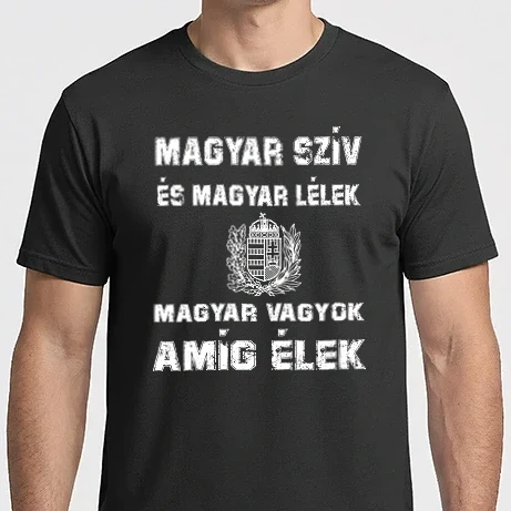 Férfi Imperial póló - magyar szív és magyar lélek magyar vagyok amíg élek