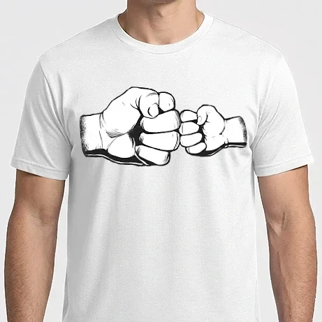 Férfi Imperial póló - Apa és fia ökölpacsi