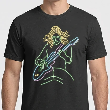 Férfi Imperial póló - Neon gitáros