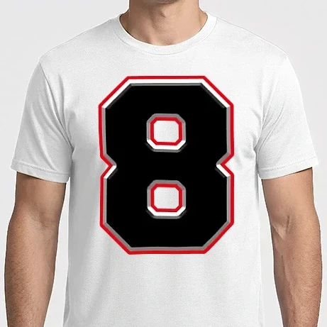 Férfi Imperial póló - sorszám,mezszám,szám, nyolcas,nyolc,8