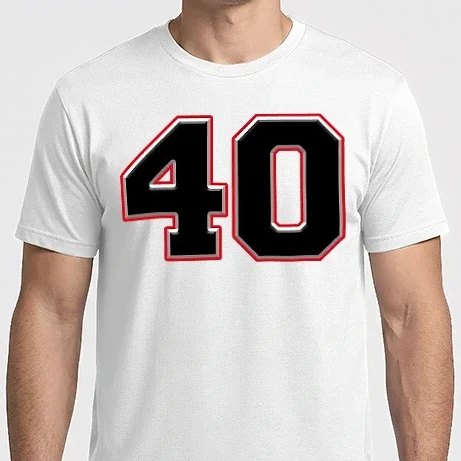 Férfi Imperial póló - sorszám,mezszám,szám, negyvenes, negyven, 40