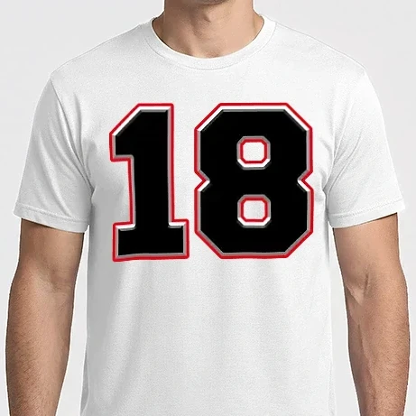 Férfi Imperial póló - sorszám,mezszám,szám, tizennyolcas, tizennyolc, 18