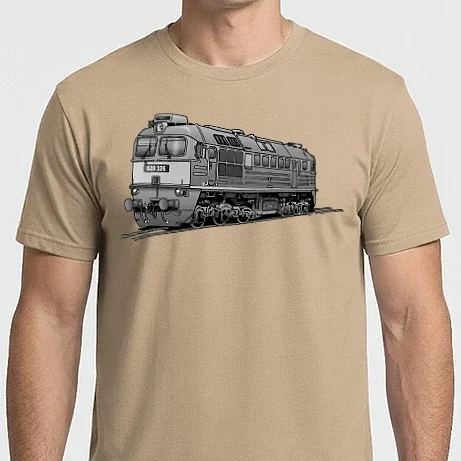 Férfi Imperial póló - M62 ˝Szergej˝ mozdony (szürke)