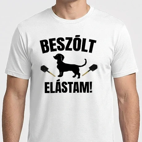 Férfi Imperial póló - Beszólt Elástam - Tacskó