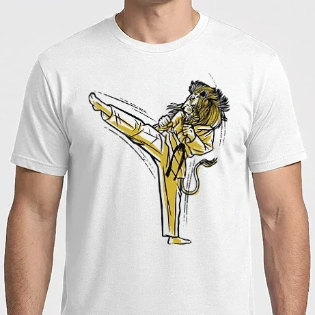 Férfi Imperial póló - Karate oroszlán