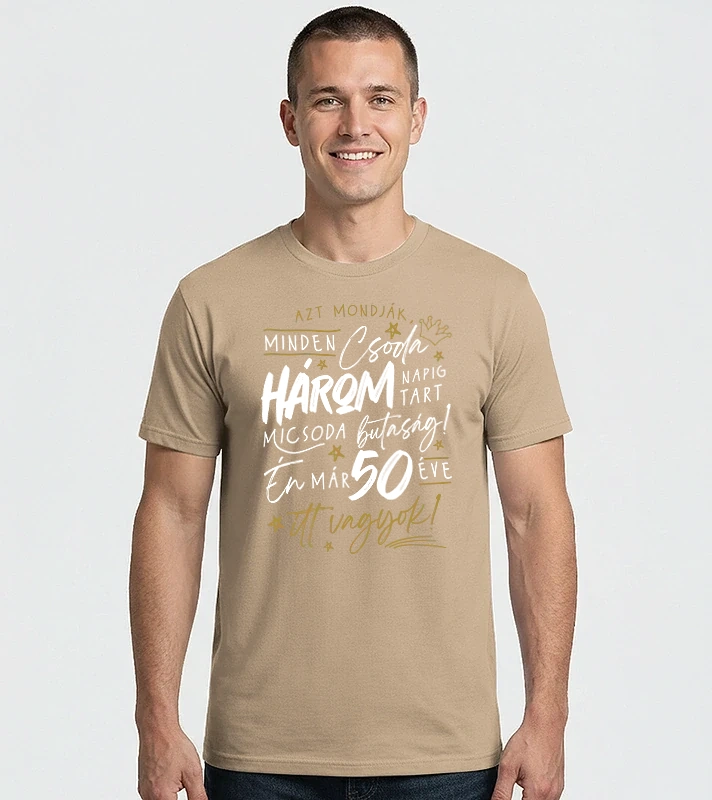 Három napos csoda 50 éves – Férfi Imperial póló