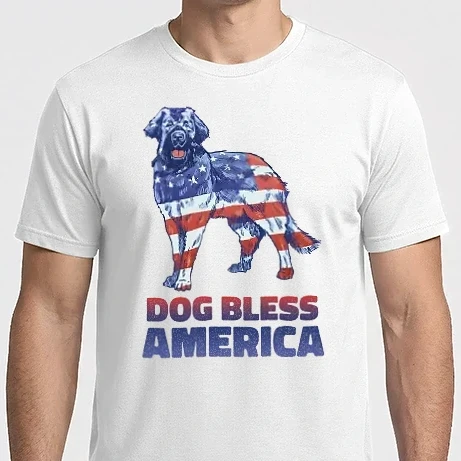 Férfi Imperial póló - Dog Bless America