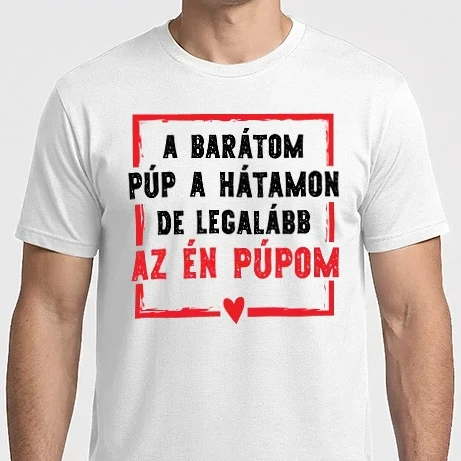 Férfi Imperial póló - A barátom púp a hátamon