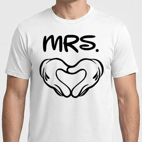 Férfi Imperial póló - Mrs mickey szív