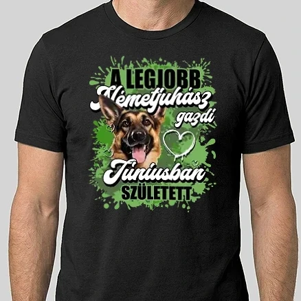 Férfi Alap póló - A legjobb németjuhász gazdi júniusban született