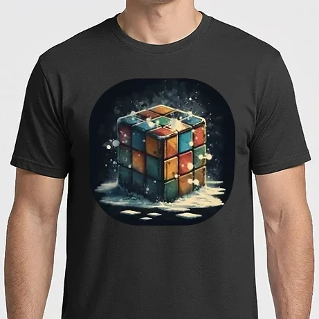 Férfi Imperial póló - Téli Rubik Kocka