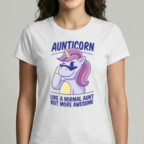 Női Imperial póló - Aunticorn, like a normal Aunt but more awesome