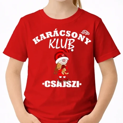 Uniszex gyerek Póló - Csajszi Karácsonyi Klub