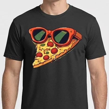 Férfi Imperial póló - Menő Napszemcsis Pizza