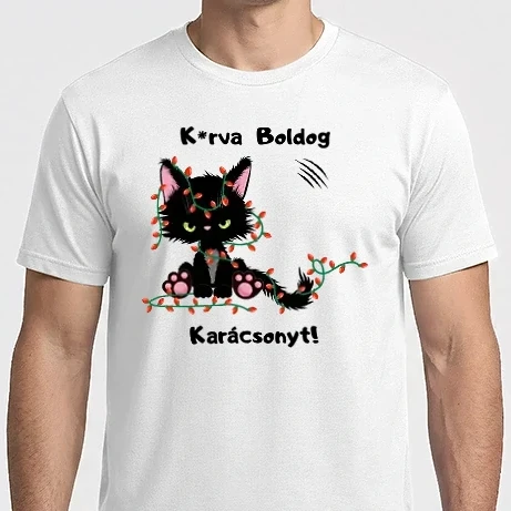 Férfi Imperial póló - K*rva Boldog Karácsonyt!