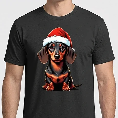 Férfi Imperial póló - Cuki Tacsi Mikulás sapkával