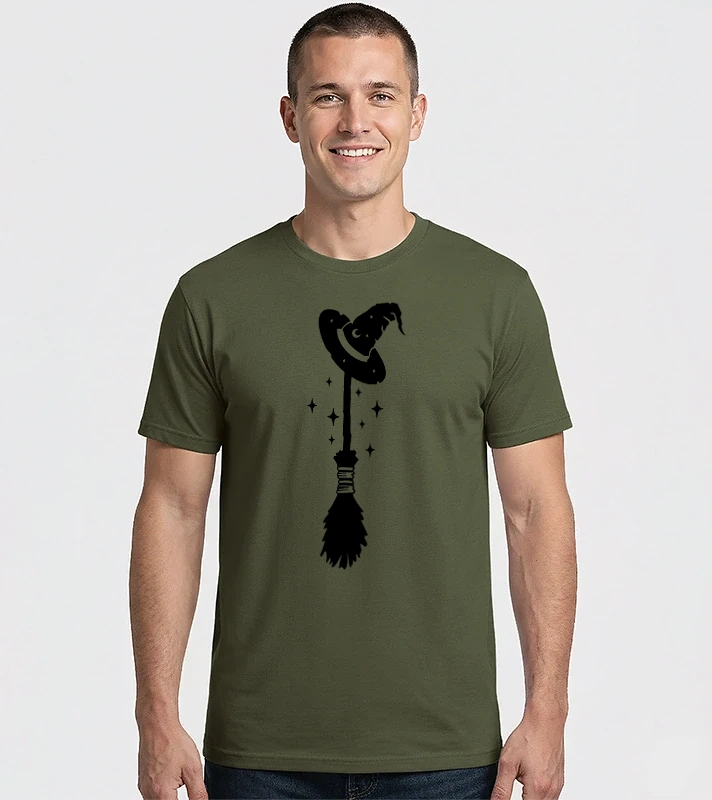 Broom & witch hat – Férfi Imperial póló