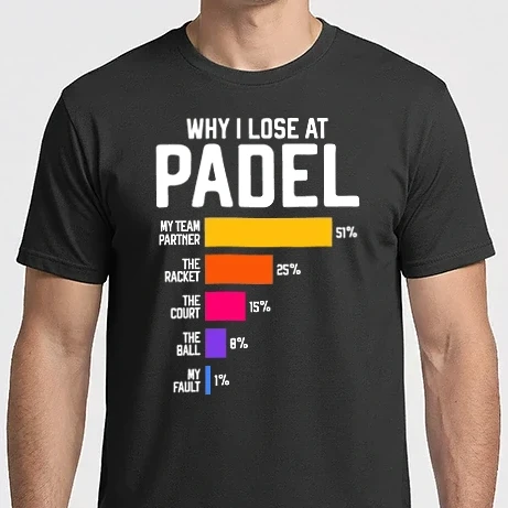Férfi Imperial póló - Why I lose at padel
