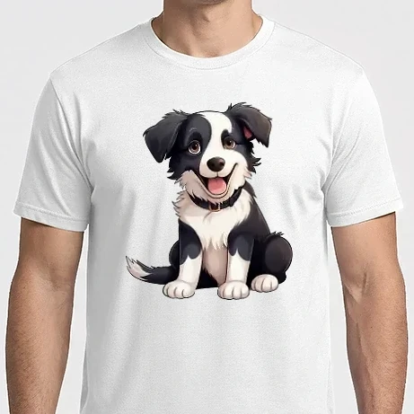 Férfi Imperial póló - Aranyos kutya - Border Collie
