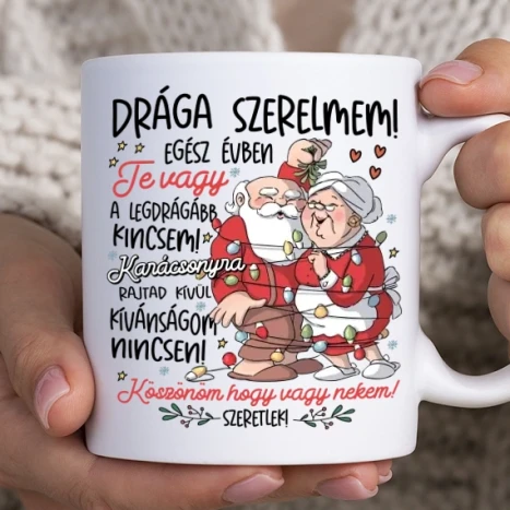 Fehér bögre - Szerelmes Mikulásék