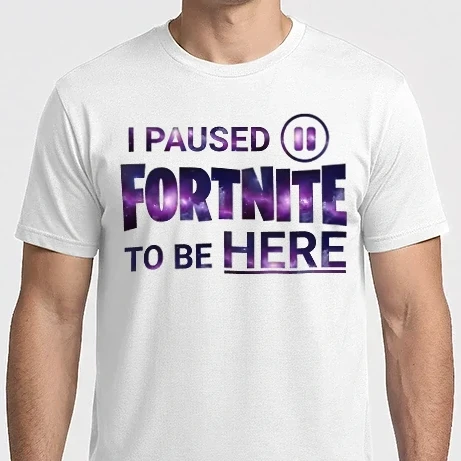 Férfi Imperial póló - Megállítottam a Fortnite-ot, hogy itt lehessek