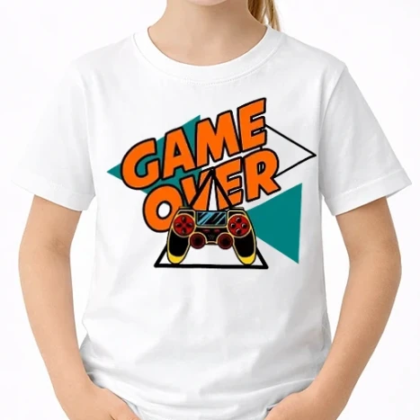 Uniszex gyerek Póló - game over