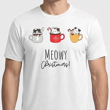 Férfi Imperial póló - Meowy Christmas!