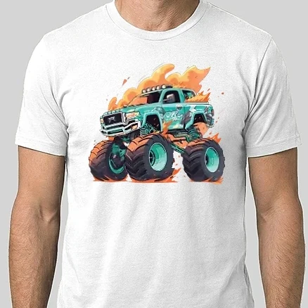 Férfi Alap póló - Monster truck