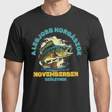 Férfi Imperial póló - A LEGJOBB HORGÁSZOK novemberben SZÜLETNEK