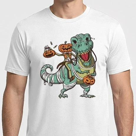 Férfi Imperial póló - Halloweeni dínó